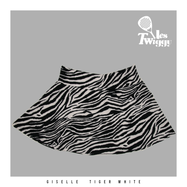 Gonna Pantaloncino Giselle Tiger White
