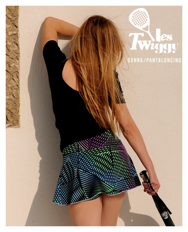Gonna Pantaloncino Giselle Fluo Blue - immagine 2